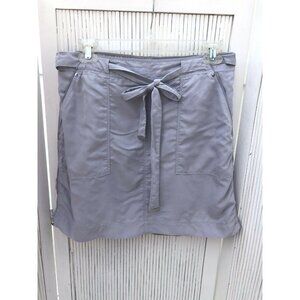 White House Black Market Skirt Size 4 Pull On Pockets Belted Soft Lined Elastic